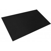 Crown Military Smooth Non-Conductive Switchboard Runner Mat - 3' x 75', Black